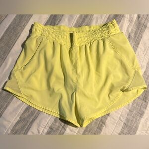 All in Motion Light Yellow Women's Athletic Shorts